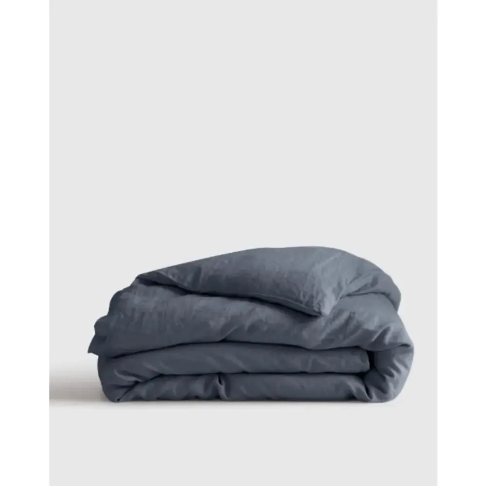 Quince linen Duvet Cover-nightfall